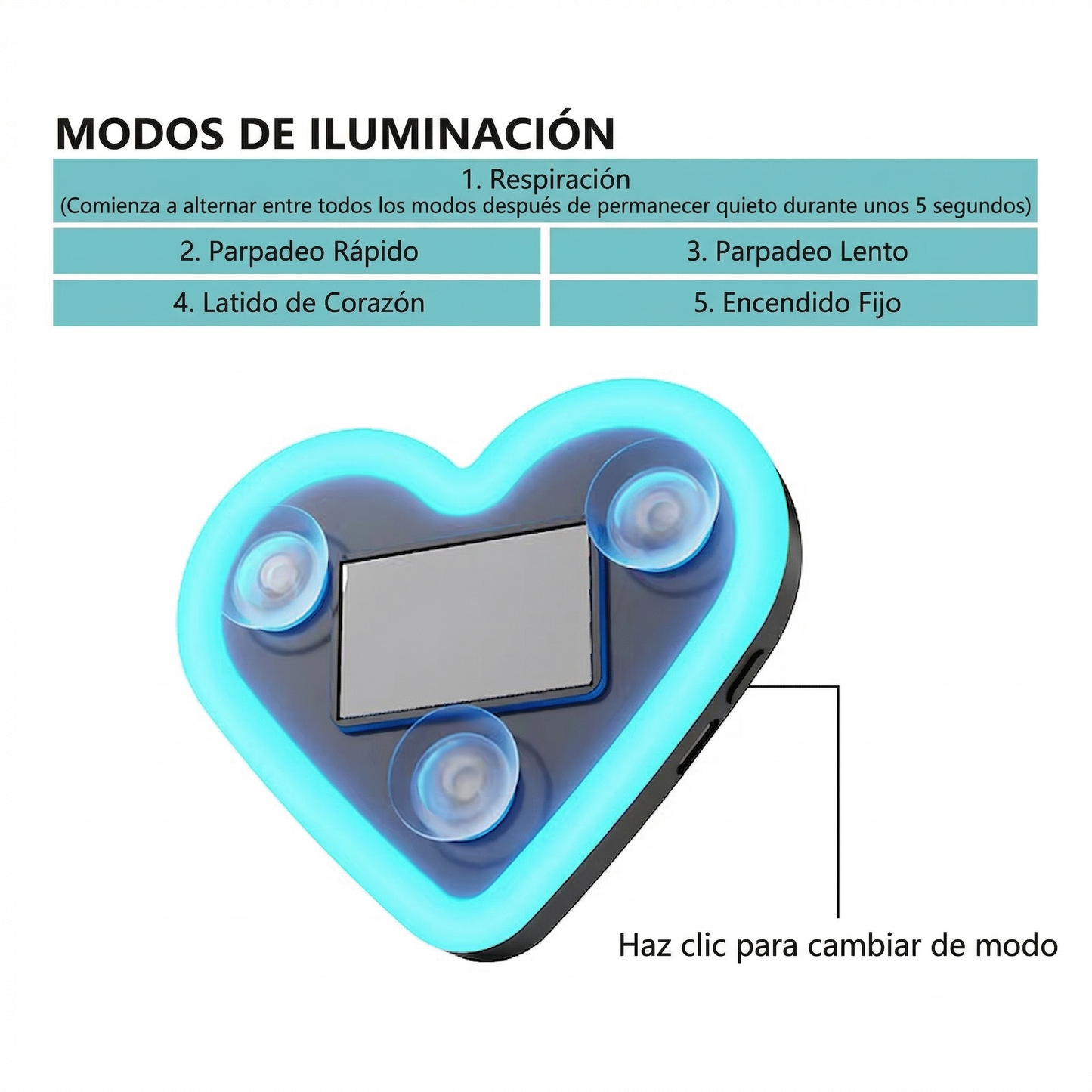 Panel LED Corazón Interactivo  (USB/12V)
